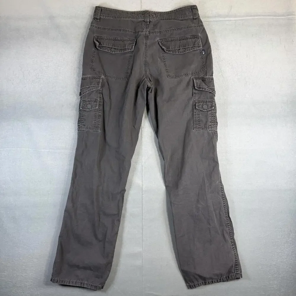The North Face Cargo Pants Mens 32R Gray Ripstop Canvas Hiking Outdoor Utility